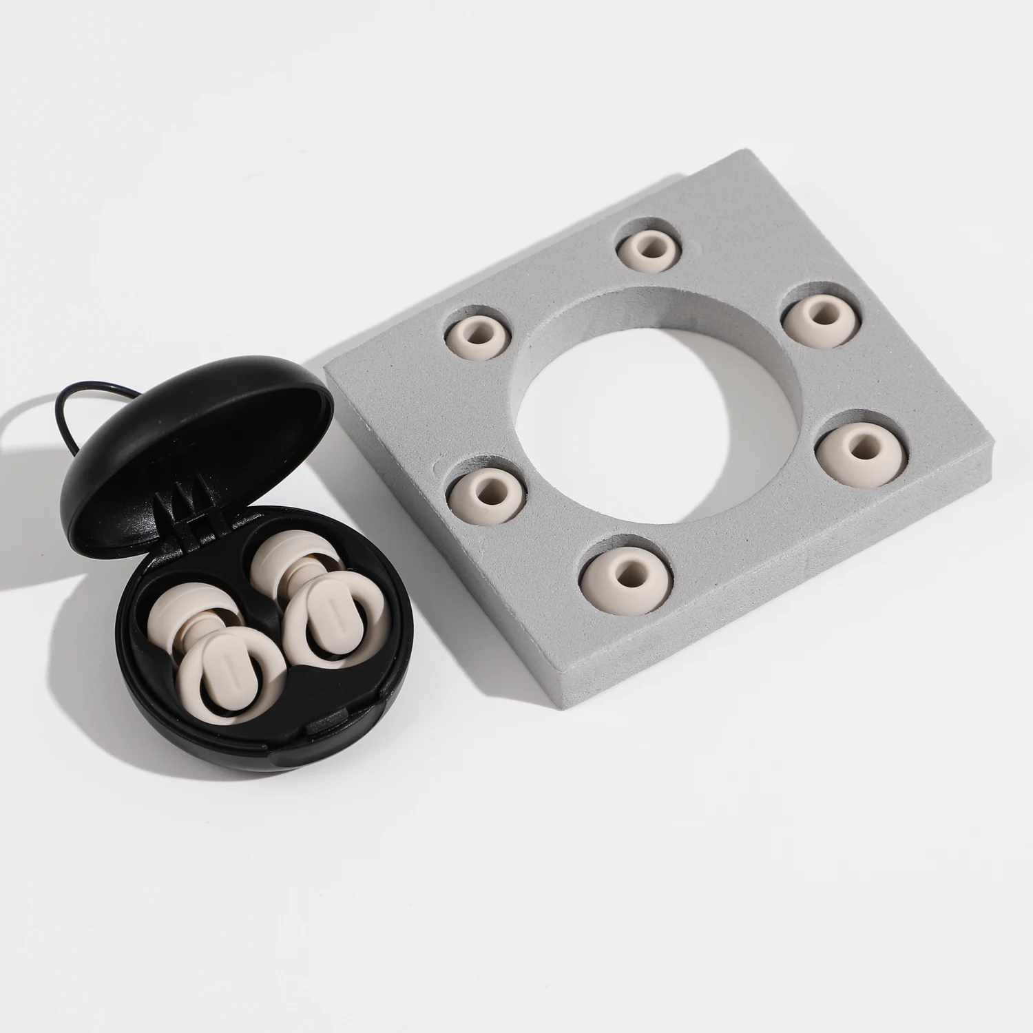 4 Size quiet noise canceling earplugs shooting ear protection motorcycle ear plug soundproof silicone ear plugs for sleep