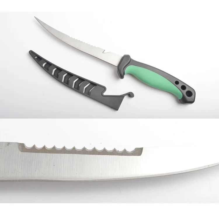 
New Stainless Steel Fish fillet Knife Tools for fishing Soft PP+TPR Handle Knife Fishing 