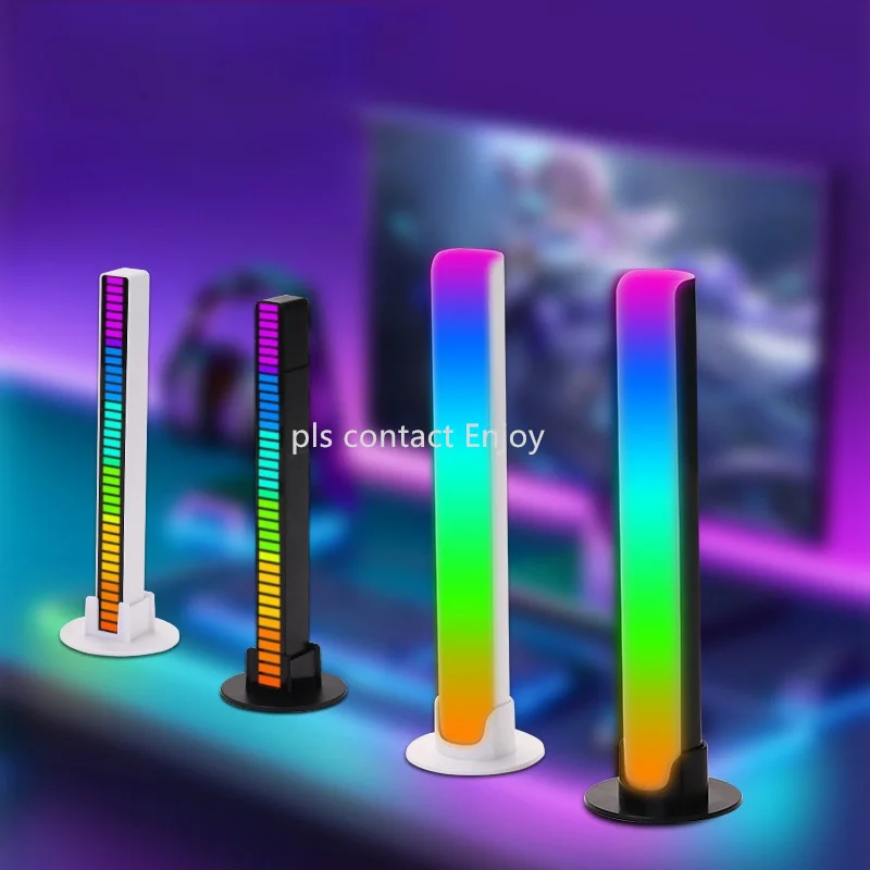App Control Battery & Usb Powered 32 Bit Led Sound Control Pickup Music Rhythm Light, Rhythm Recognition Light Rgb Audio Led Bar