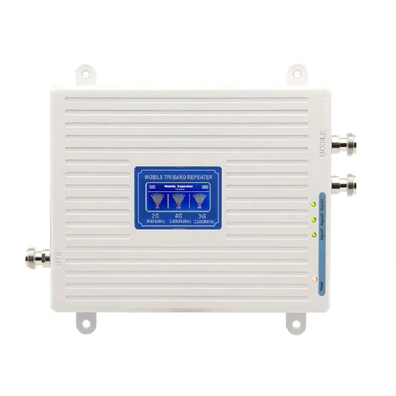 HWATEL GSM DCS WCDMA 2g 3g 4g 900 1800 2100 cellular amplifier full kit 4g booster with dual indoor antenna for 5000 sqf house