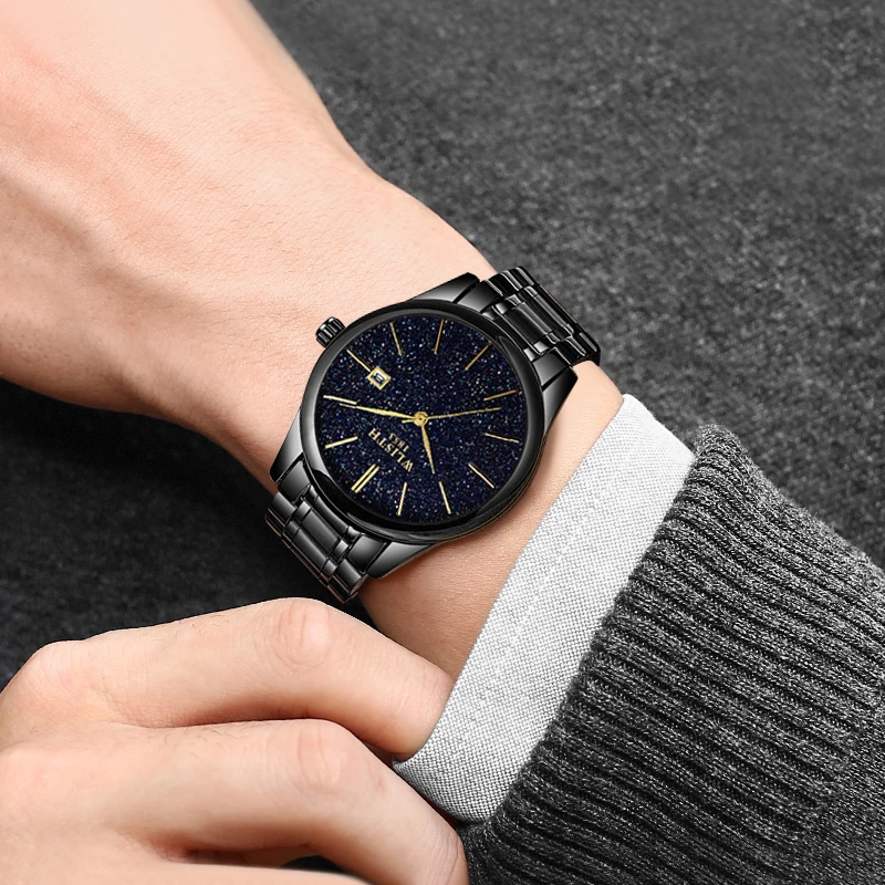 WILSTH Low price 3ATM water resistant stainless steel back minimalist watch Factory customized
