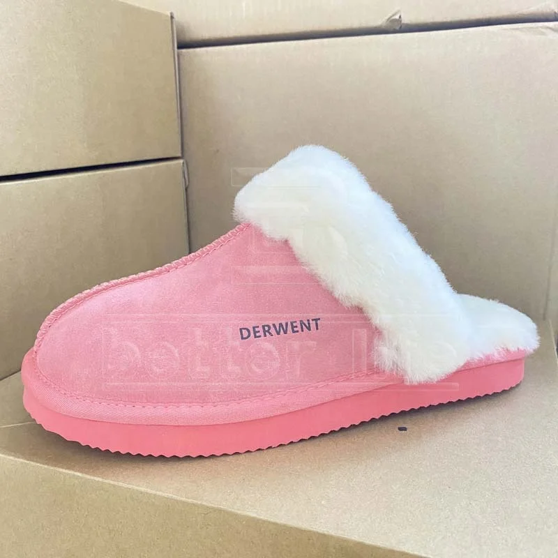 Winter Customized Sheepskin Slippers House Indoor Home Slippers for Women Slippers Women Home