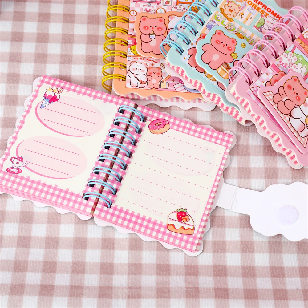Kawaii Cute Cartoon Stationery Student Children Cute Cartoon Coil Book Cute Bear Pocket Notebook