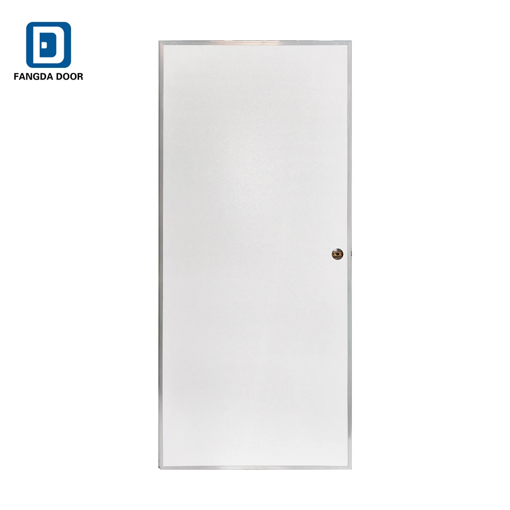Fiberglass exterior door with glass Outswing metal frame aluminum frame for Mobile home Walking door