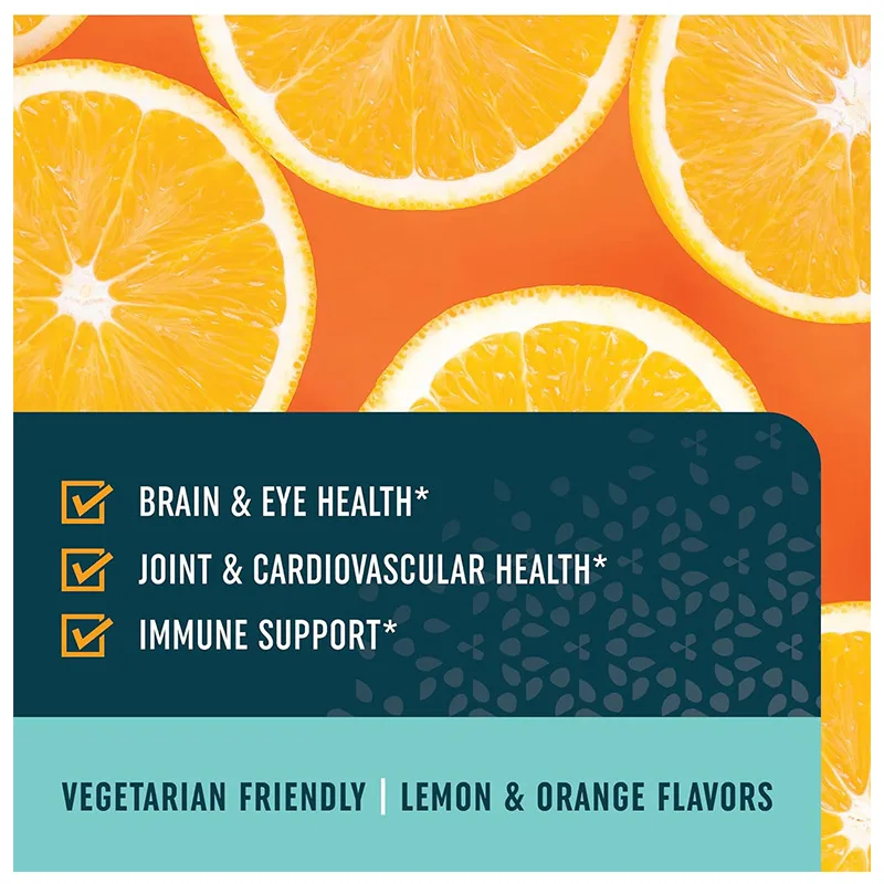 Organic Kids Multivitamin DHA Omega 3 6 9 Fish Oil Gummies for Brain Joint Heart Eye Cardiovascular Health Immune System Support