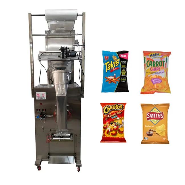 Full Automatic Snacks Packing Machine For Puff Food/Candy/Peanut/Popcorn/Chips