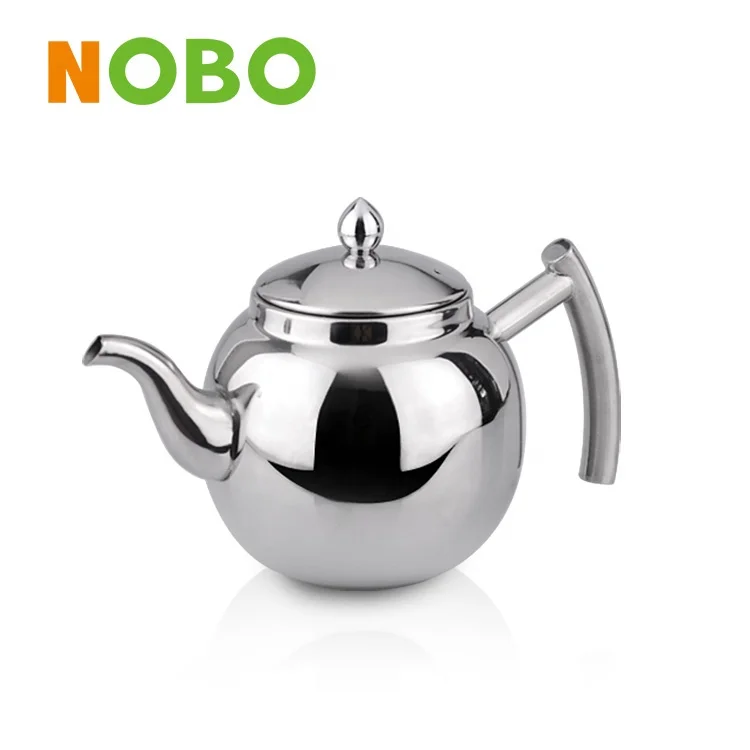 New kitchenware kettle double walled coffee drip tea pots stainless steel teapot with filter