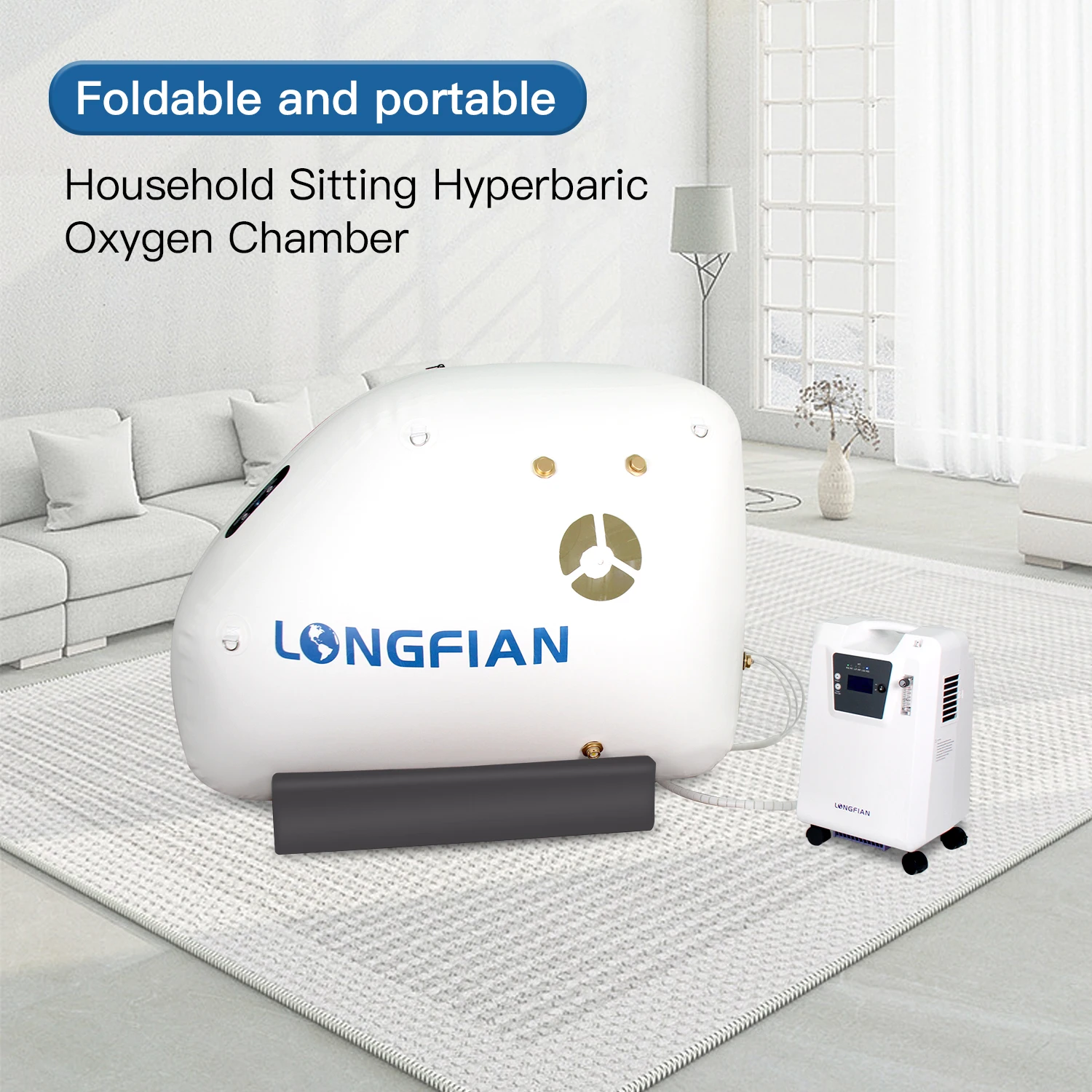 2 In 1 Oxygen Air Chamber Medical Hyperbaric Oxygen Chamber Hbot High-Pressure Oxygen Chamber