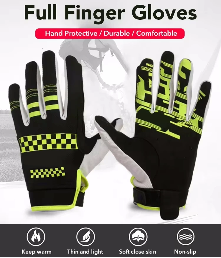 Motorbike Cycling Racing Hand Gloves Bmx Mtb Dh Motorcycle Riding Full Finger Gloves