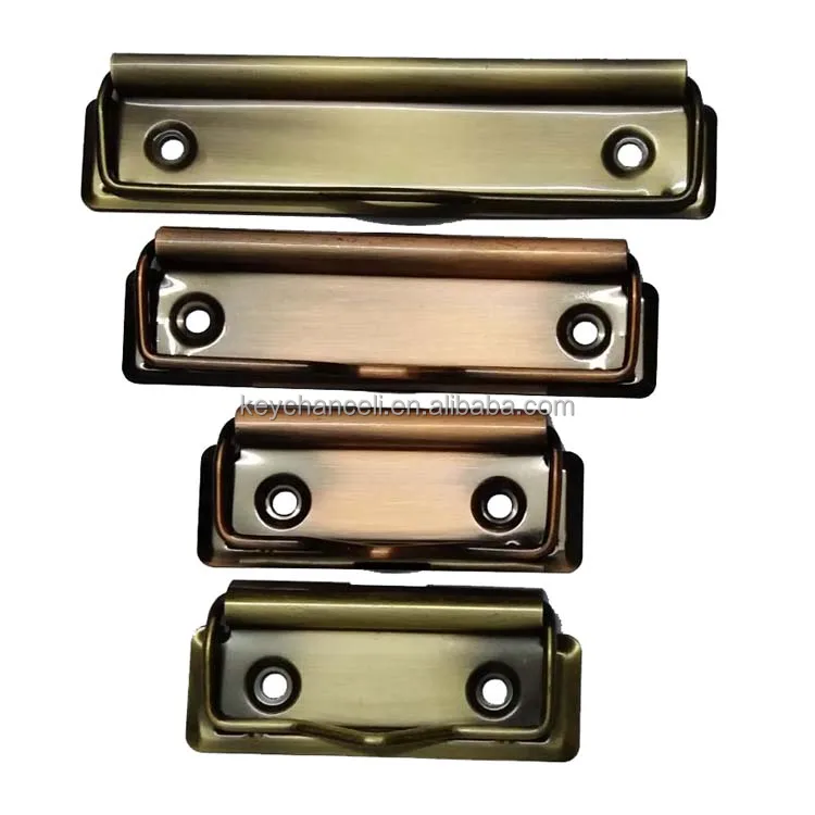 120mm matte black binder clip flat metal clipboard clip for notebook paper file folder