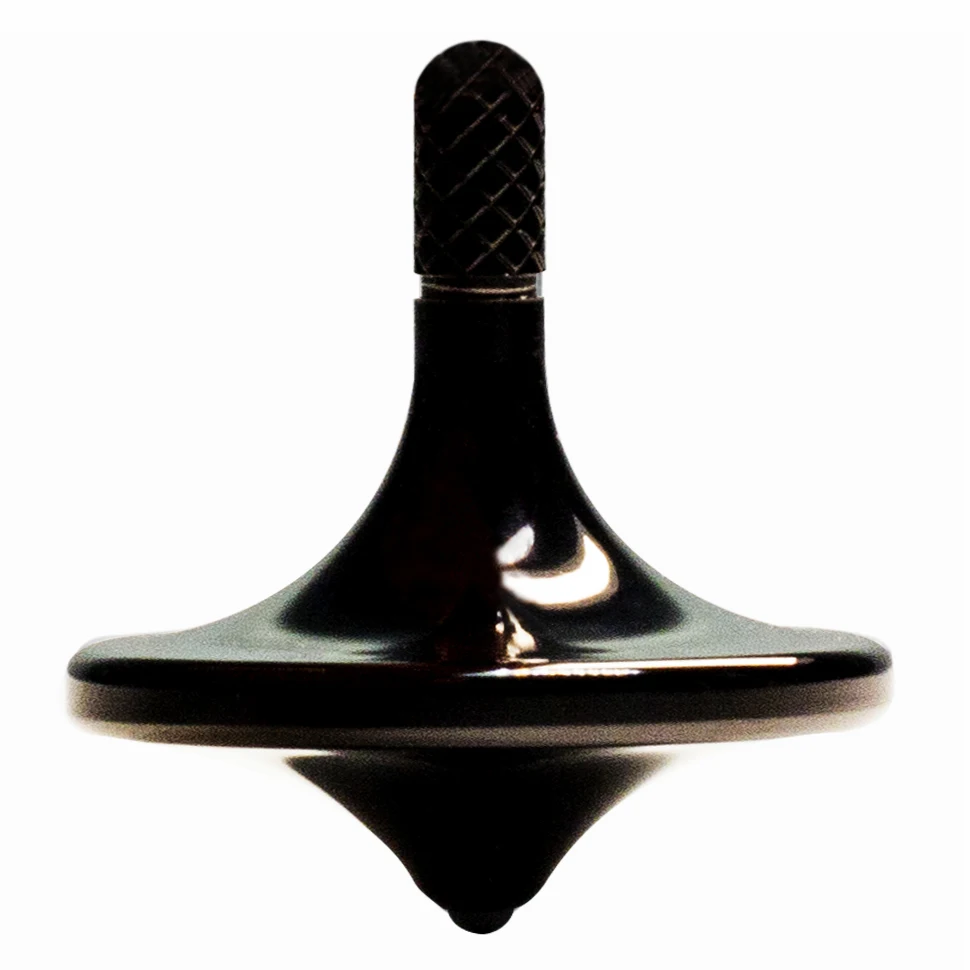 Original Factory Black Plating  Metal Spinning Top Spin Forever Fidget Toy for Adult Spin Long Time Inception Space Gyro