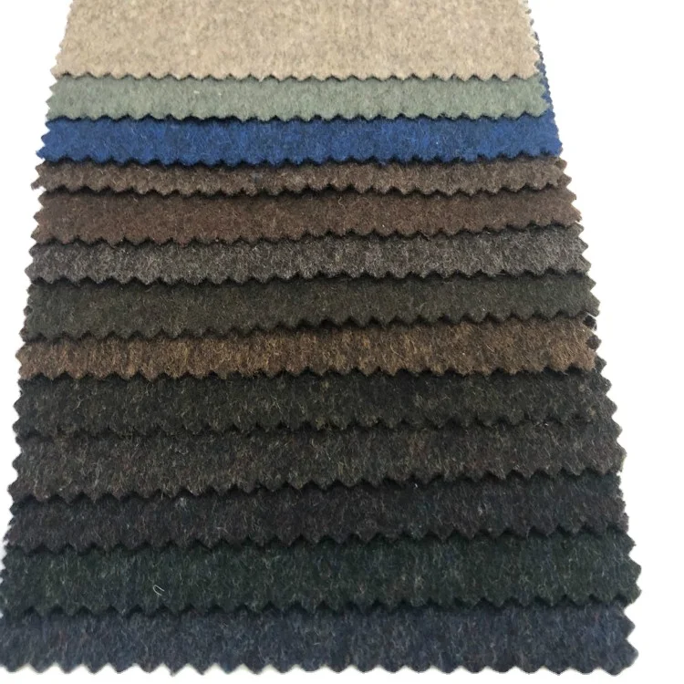
500g/m 330gsm 60%Wool all season plain single sided wool fabric coats 