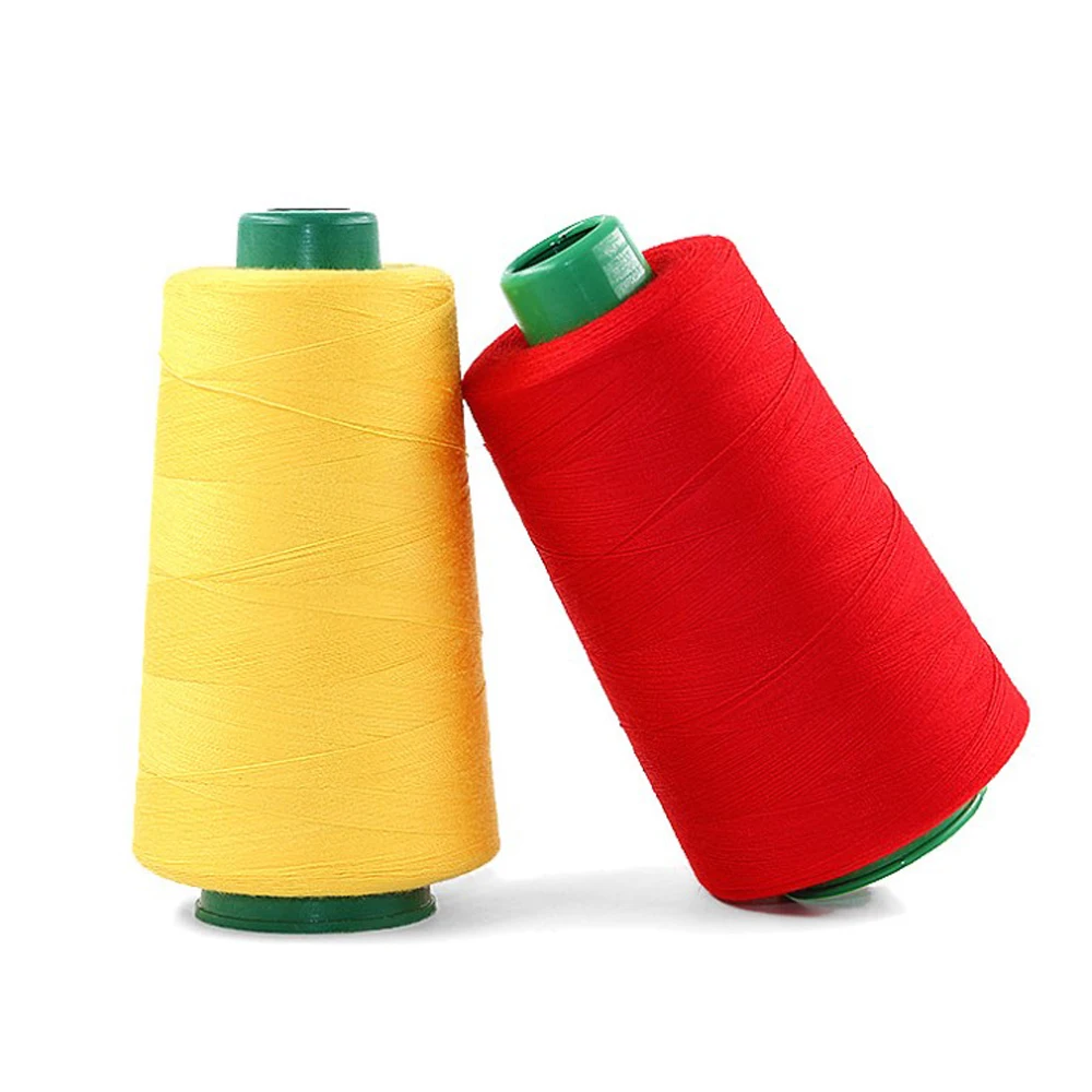 Hot Sale Cheap Spun Polyester 20/2 5000 yards/cone Sewing Thread In Faisalabad Pakistan