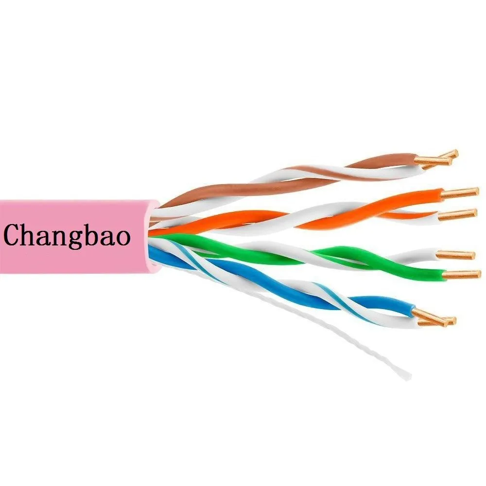
CHANGBAO High Quality Pvc Jaket Copper Utp cat5e copper communication cables 