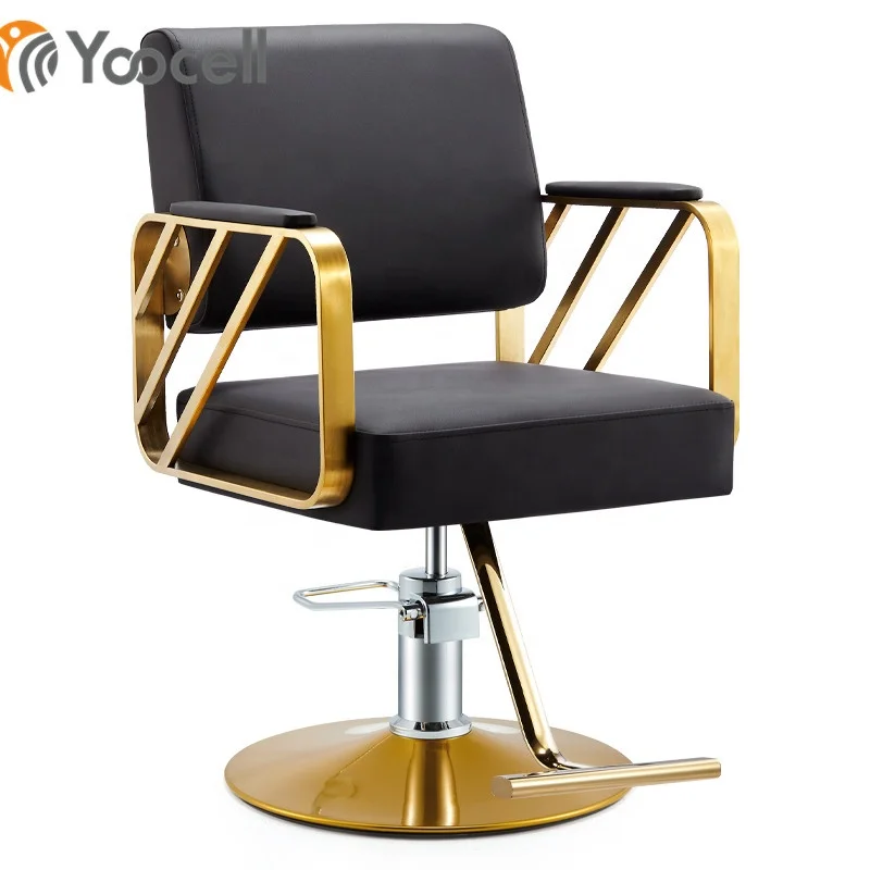 Yoocell New Design Fashion Modern Make up Chair Hair Salon Steel Styling Hairdressing Chair on Sale