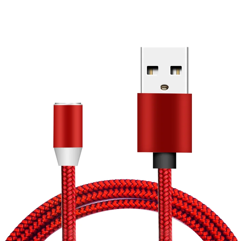  Магнитный USB-кабель 3 в 1 со светодиодной подсветкой нейлоновый Плетеный для быстрой зарядки и передачи данных универсальное магнитное зарядное устройство