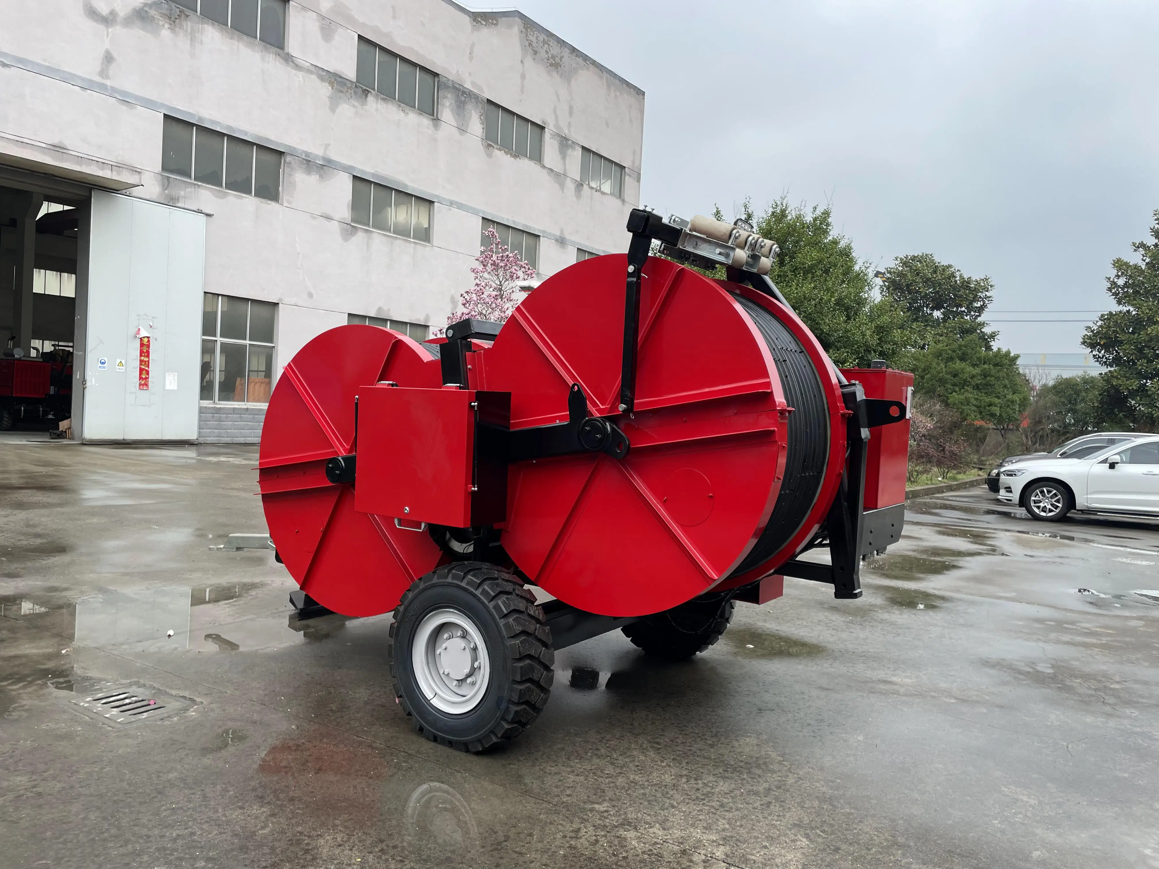 2 x 40KN Overhead Line Equipment 77kw(103hp) Twin-Bundle Conductor Hydraulic Tensioner