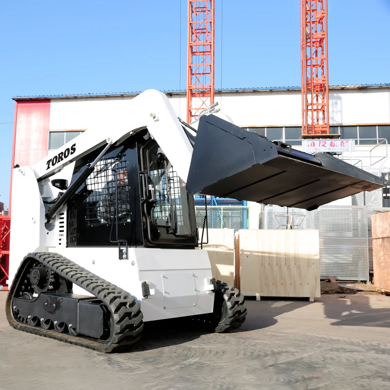 New Wheel Loader Epa Engine Loaders Mini Skid Steer Loader With 4 In 1 Bucket Crawler Dumper
