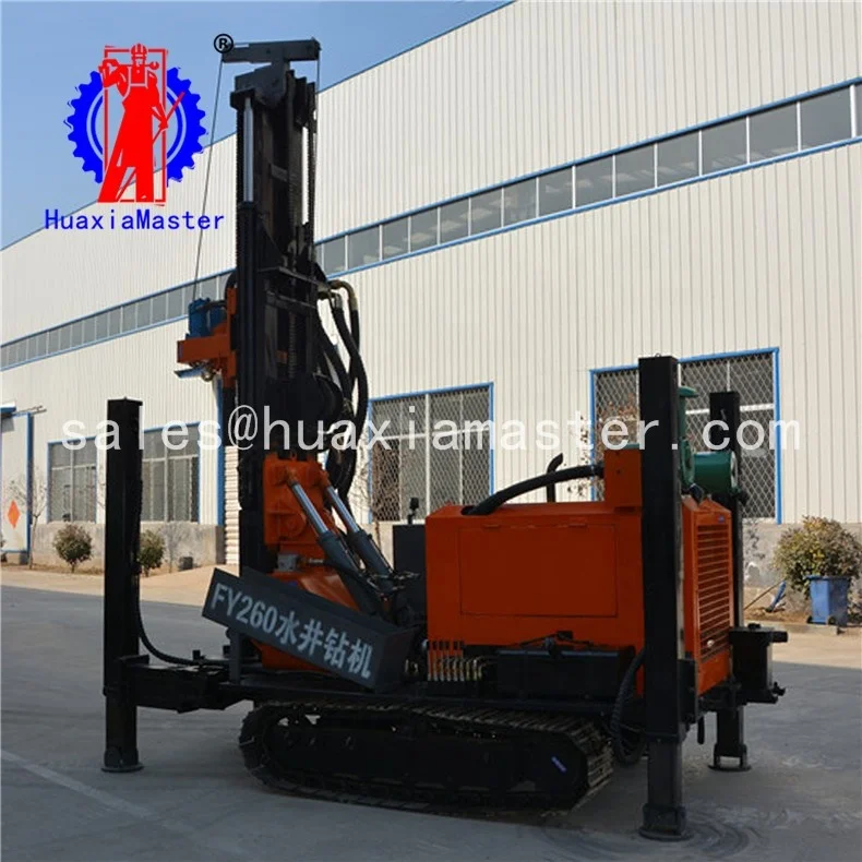 
Factory direct supply crawler pneumatic water well drilling rig drilling rock equipment 