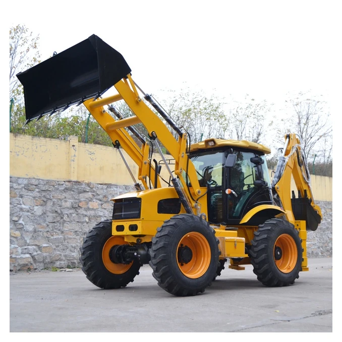 Бесплатная доставка EPA EURO5 буксируемый экскаватор-погрузчик мини-экскаватор трактор большой погрузчик для продажи