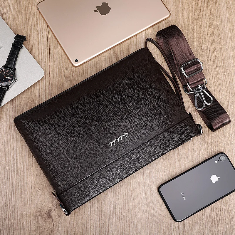 Мужская сумка-клатч из воловьей кожи