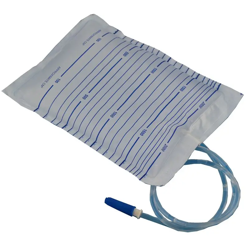 Medical Adult Disposable Urine Collection Bag, no outlet 2000ml urine bag