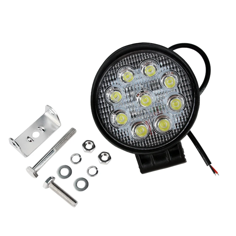 Tuff Plus EMC 27W 9 32v 6000k Flood Spot led work flash lights kombinasi led working light for truck offroad vehicle