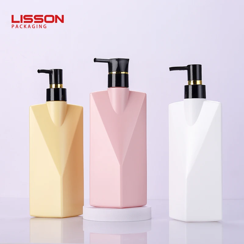 Wholesale Empty Soft Touch HDPE Shampoo Bottles Custom 100ml 250ml 300ml 500ml 1000ml Plastic HDPE Bottle with Pump