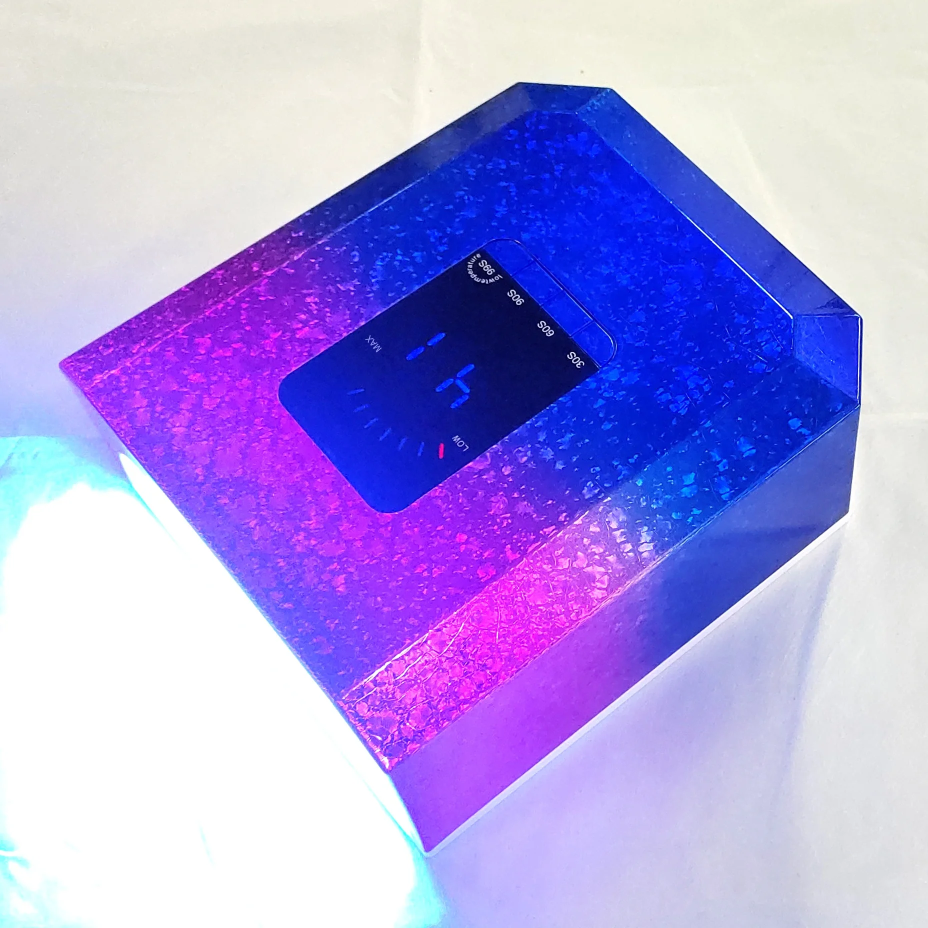 Newest Rainbow 60W Wireless Battery Charging Nail Lamp UV LED Nail Dryer Nail Lamp Rechargeable