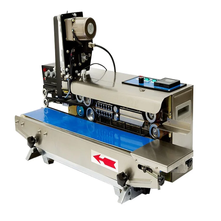 Multi Functional  ink printing continuous band sealer sealing machine for bags