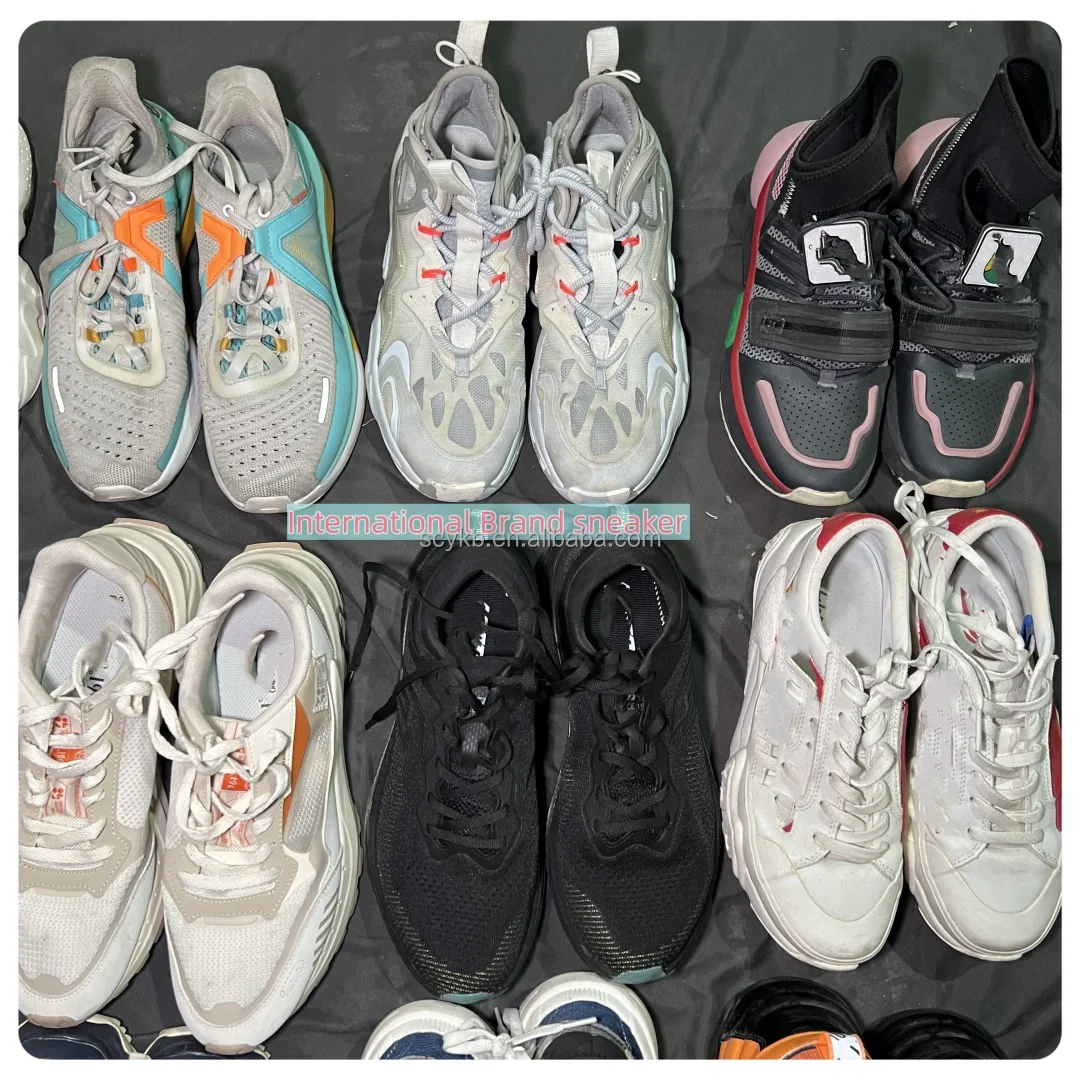 S04 Hot selling used international brand basketball shoes wholesale second hand men sports basketball shoes bales mixed brands