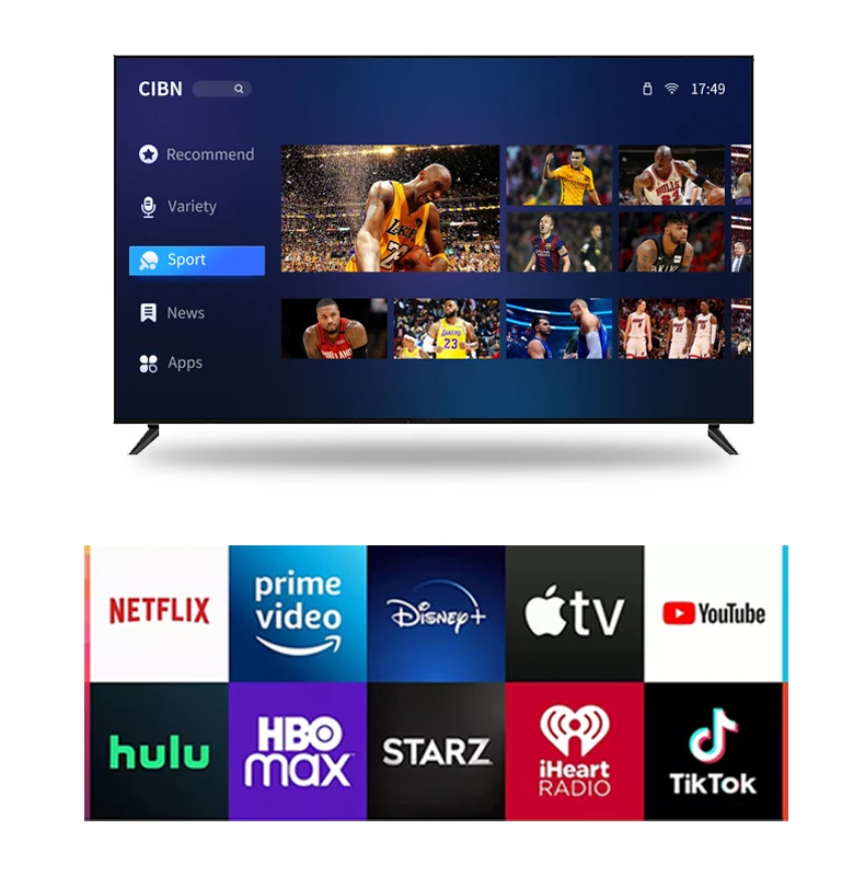 Телевизор Led Smart Tv 24 32 40 43 50 55 65 дюймов 4k Android Tv Oem Заводская цена