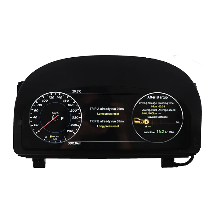 Android 9.0 Digital Screen For Toyota Alphard20 2008-2014 Car Dashboard Instrument Display Multimedia Player GPS Navigation