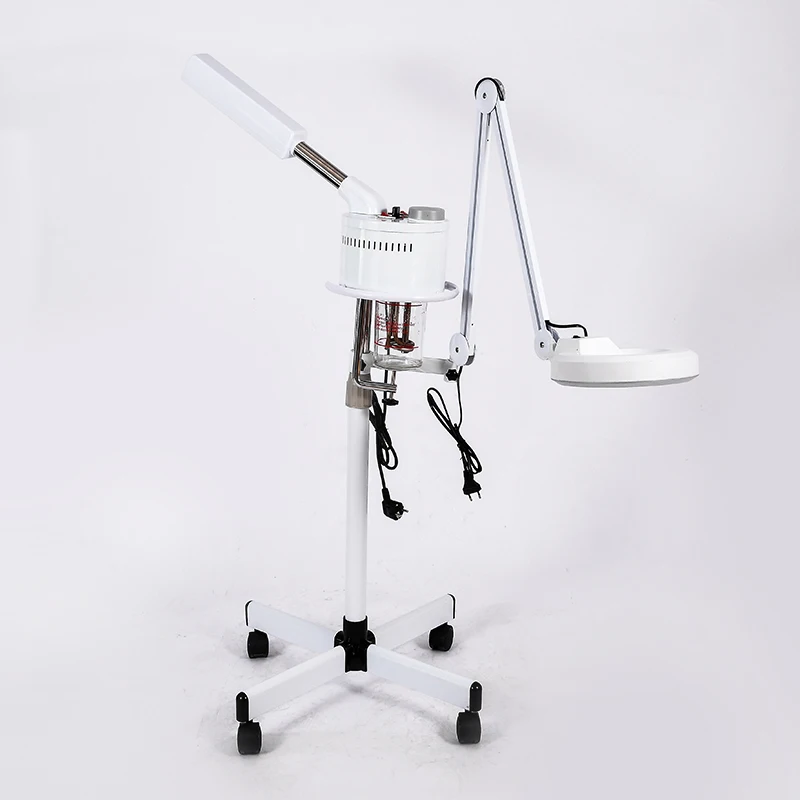 2 in 1 facial steamer Hot face steamer with magnifying LED lamp facial vaporizer facial steamer for beauty salon equipment vapor
