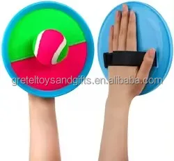 Gretel Toy Best Sale Outdoor Sports -child Games Throw Sticky Balls And Catch Toss Sucker Sticky Ball Set Catch Ball Set