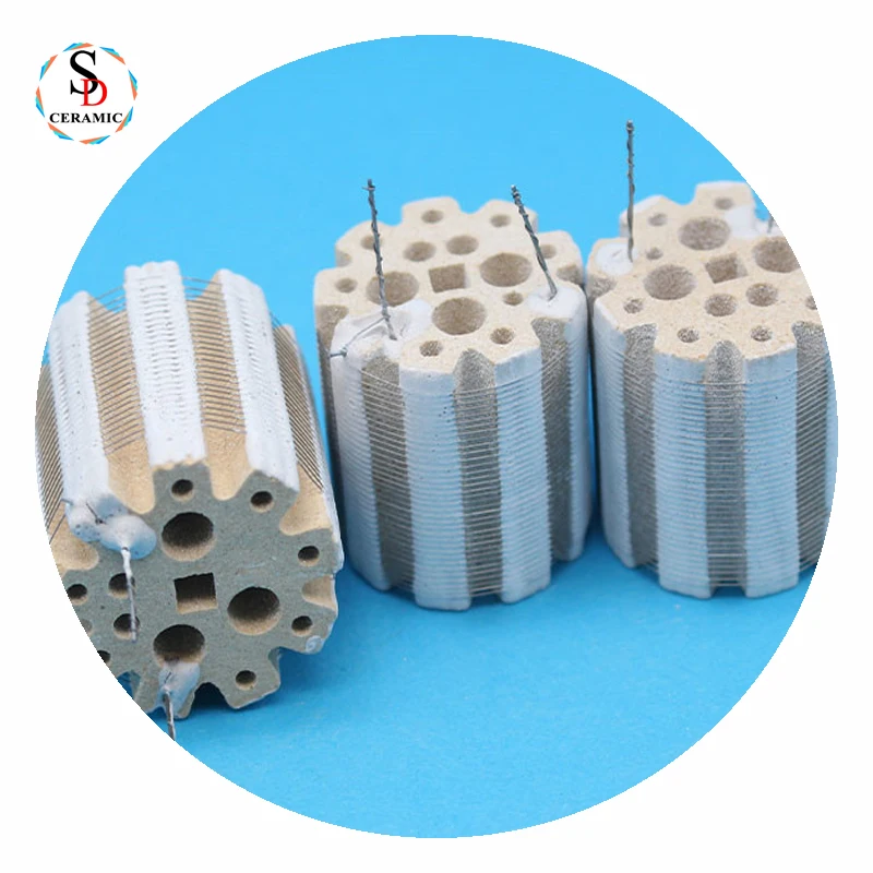 Cordierite Ceramic Heater Heating Core For Hot Air Gun Honeycomb Ceramic Heater Core