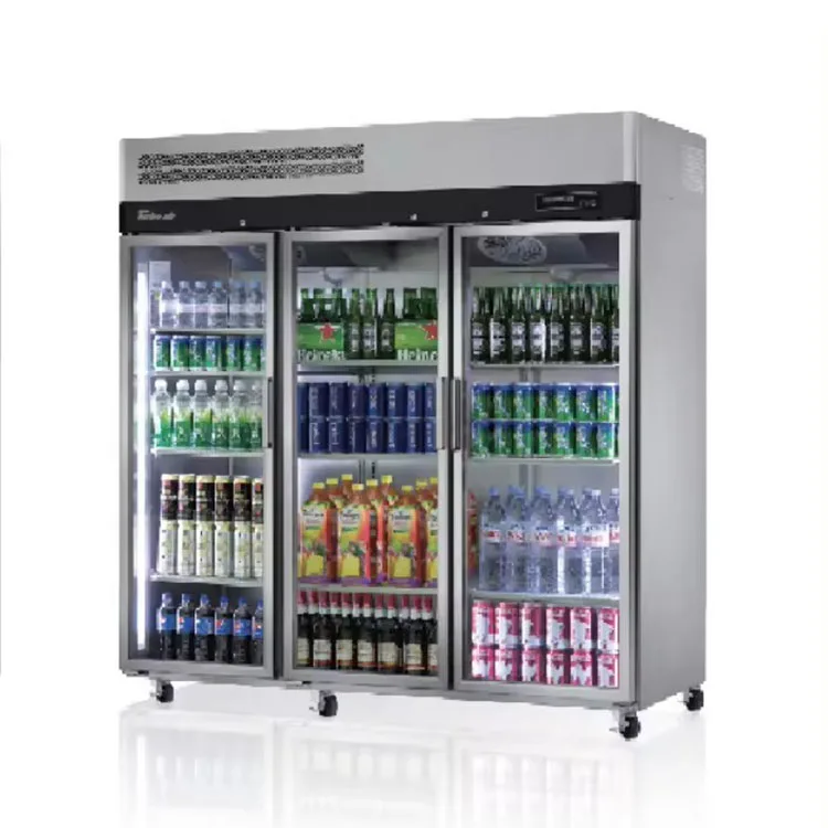 Beverage Display Fridge Supermarket Beverage Storage Cabinet Display Refrigerator
