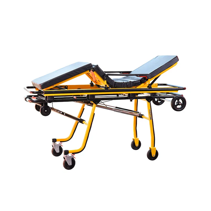 Luxurious Collapsible Ambulance Stretcher Multifunctional Hospital Aluminum Alloy Emergency Foldable Trolley Size