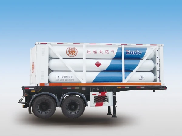 Benhong direct sales 9-Tube Semi Trailer CNG Cascade CNG Tank Long Tube Trailer for Storing and Transporting