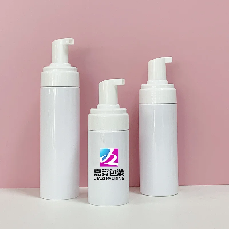 Custom mousse foaming cleanser face body wash shampoo frosted pink black 50ml 60ml 150ml 200ml 250ml pump dispenser foam bottle