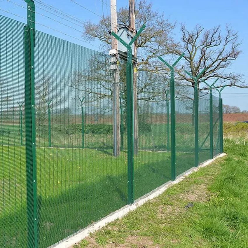 2024 Hot Dip Galvanized Powder Coated 358 Anti Climb Security Fence Prison Security Mesh Panel For Airport