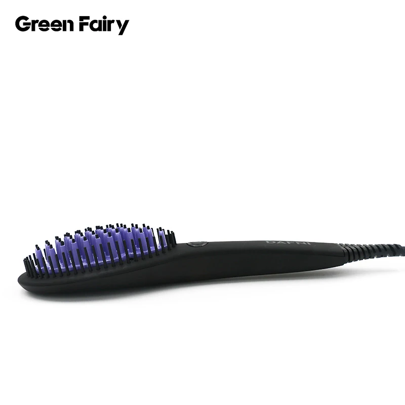 
2 in 1 ptc heating ionic brush hair straightener hair brush straightener comb 