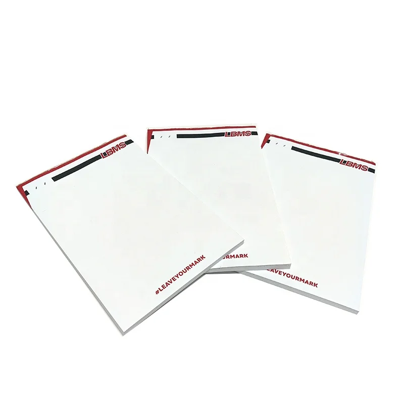 Custom Size A4, A5, A6 logo Printing Blank Writing School Hotel Memo Pad Paper Notepad for Office