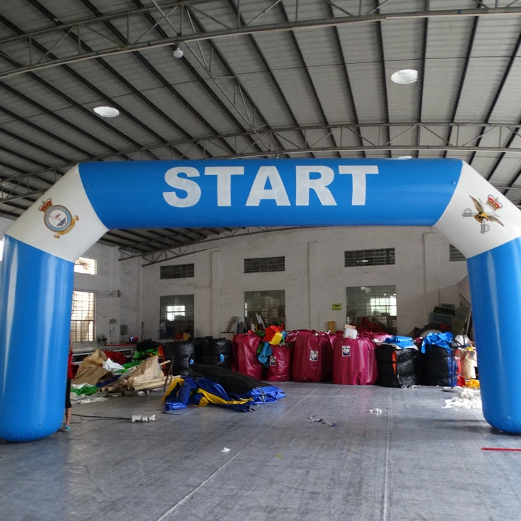 Wholesale Logo Custom PVC Oxfold Cloth inflatable start finish line arch For Sports Events Display