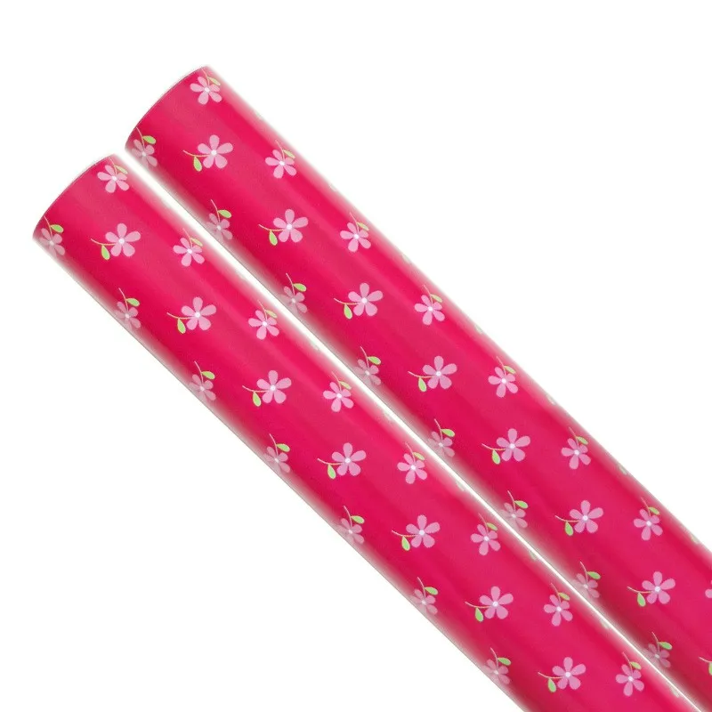 New Cute Simple Baby Lover Book Cover Print Packaging Paper Roll Glossy Coated Birthday Gift Wrap for Screen Printing