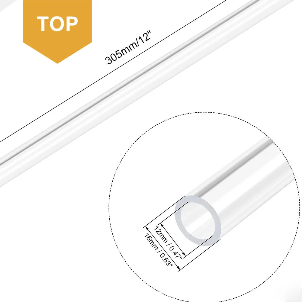 High quality transparent polycarbonate pipe Color PVC PC PMMA transparent plastic pipe toughness