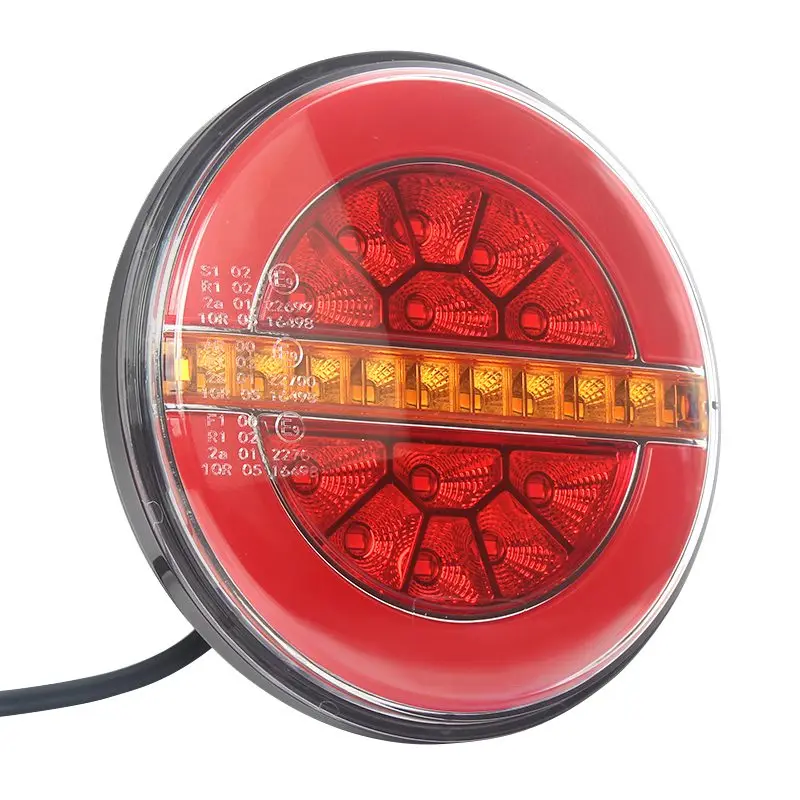 5.5 inch new arrived 2023 Universal  round led truck Trailer part rear stop Direction Indicator reflector tail lamp 12V 24V