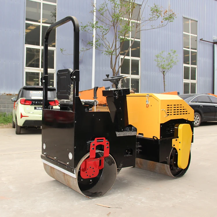 factory supply 2 ton ride on  double drum road roller