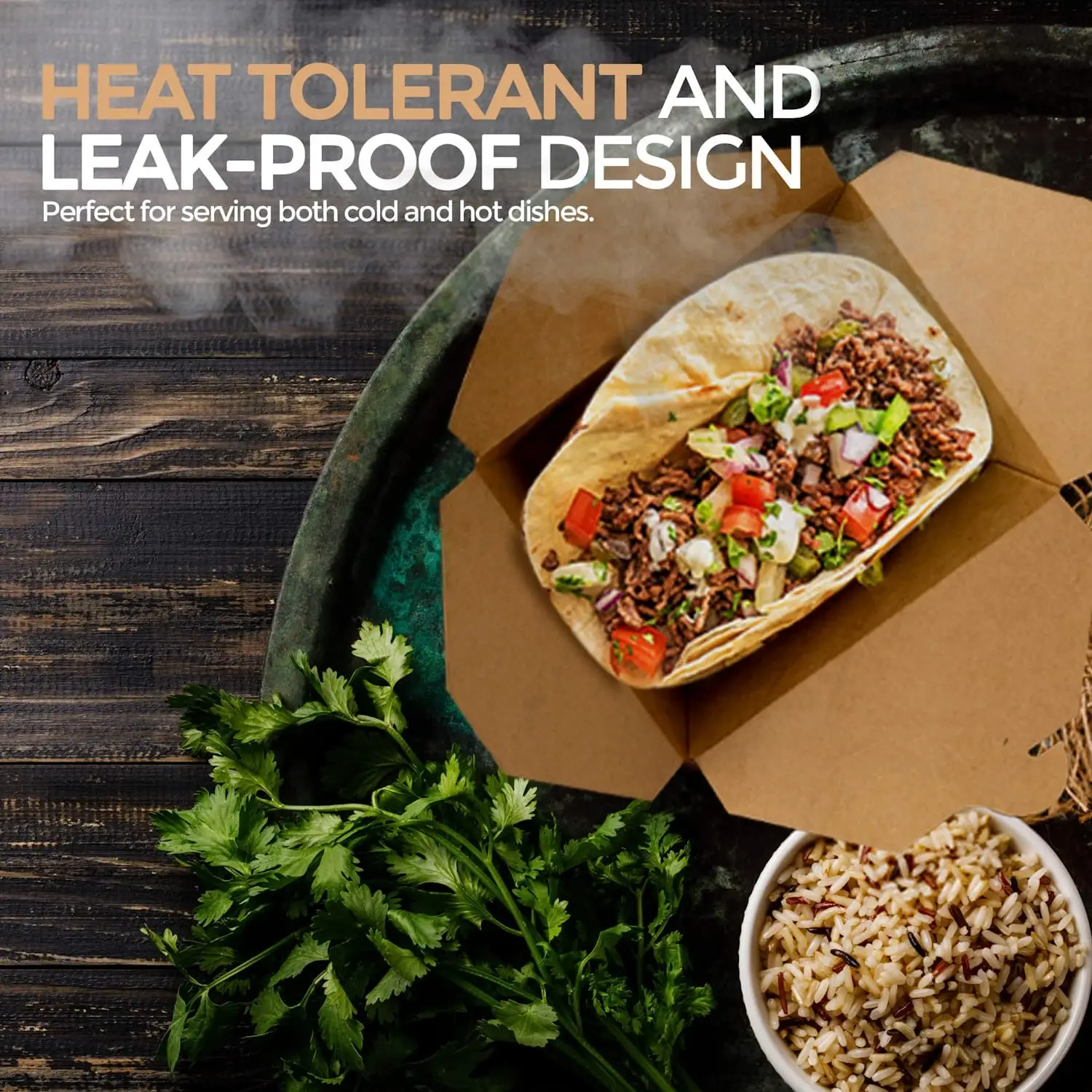 Food Grade Eco-Friendly Kraft Paper Take Out Lunch Box for Food Packaging Custom Printed Fast Food Boxes