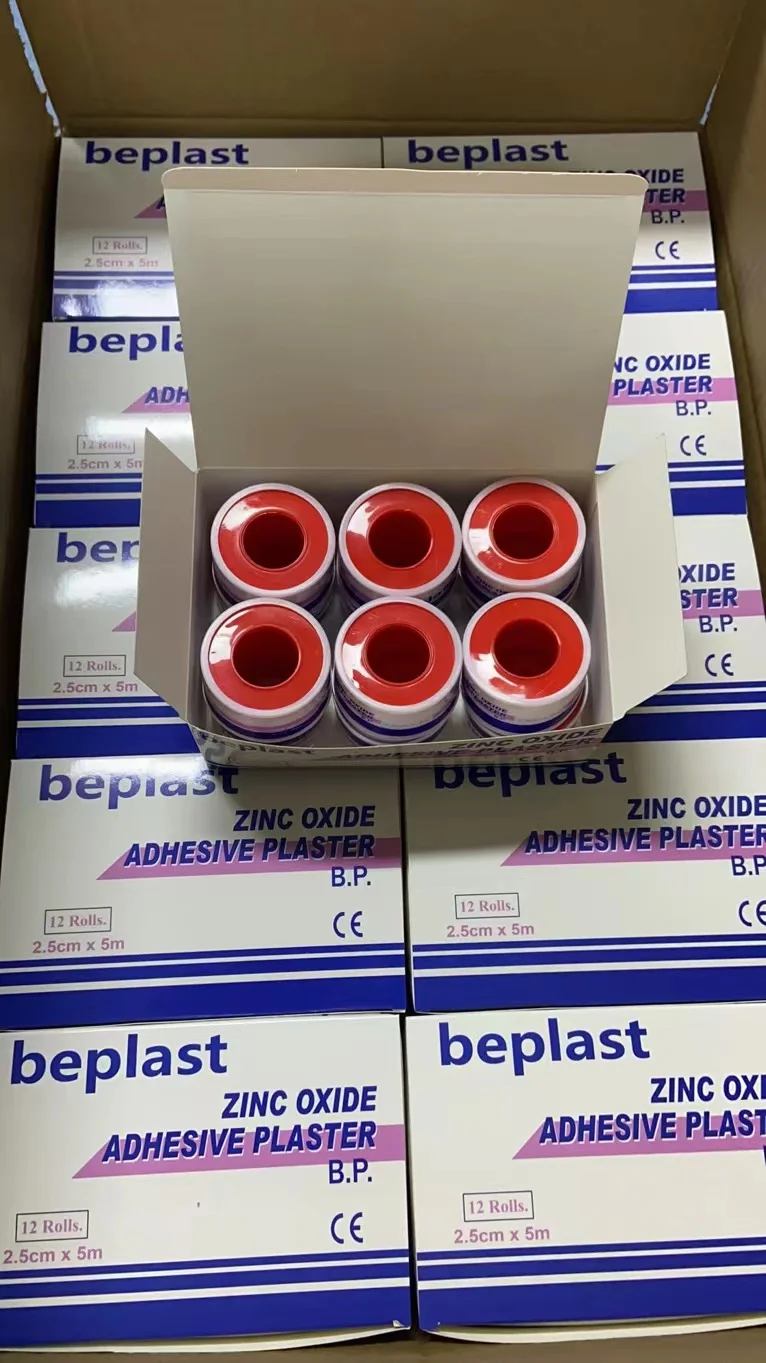 Zinc Oxide Plaster B.P In Plastic Cover Core 00A Adhesive Plaster Medicinal Tapes